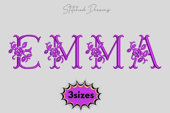 Emma Name Embroidery Design
