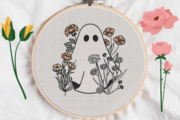 Flower Ghost Embroidery