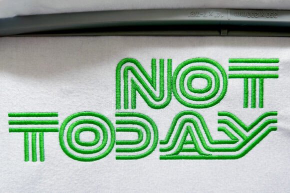 Funny Quote Machine Embroidery Design