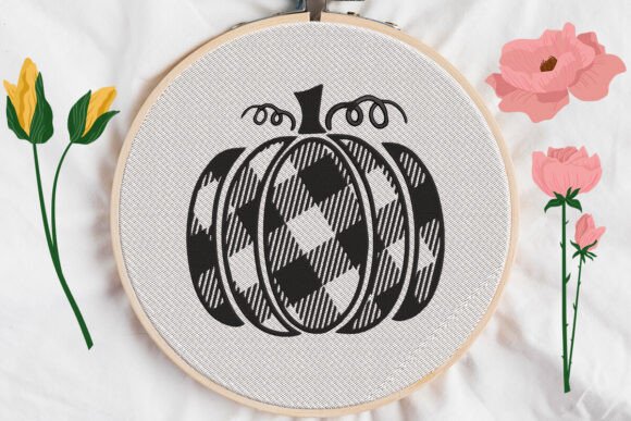 Halloween Pumpkin Embroidery