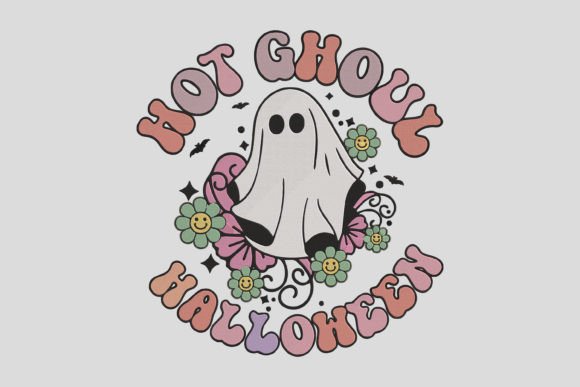 Hot Ghoul Halloween Embroidery