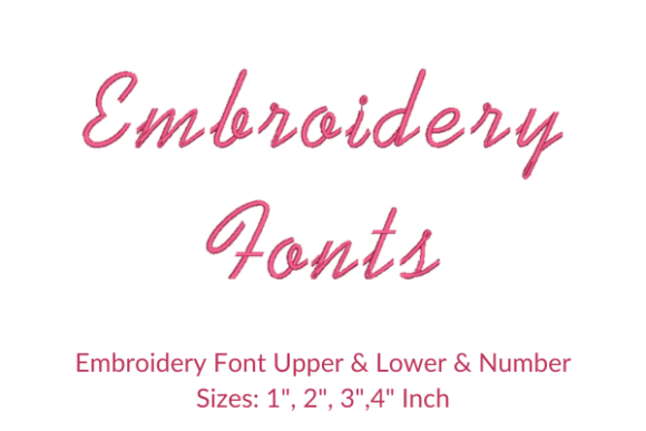 Kaufmann Font Embroidery Design