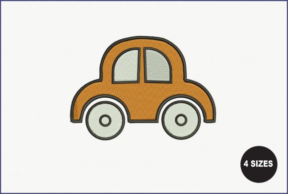 Kids Car Embroidery Design