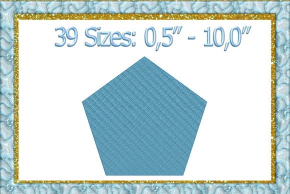 Pile Drop Pentagon Embroidery