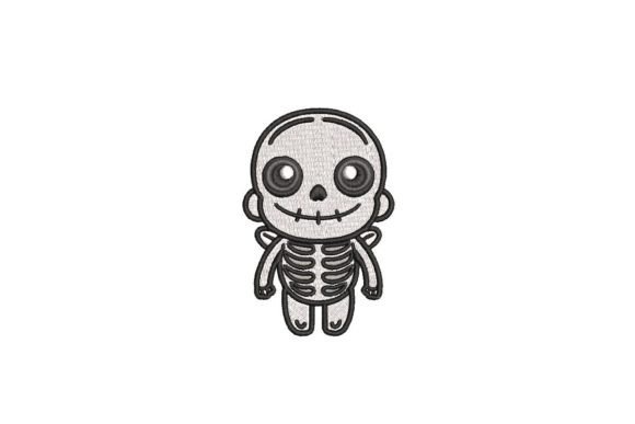 Skeleton Halloween Embroidery Design
